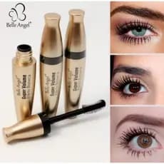 Kit com 2 Mascaras de Cílios Super Volume Efeito Boneca BELLE ANGEL.