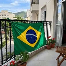 10 Bandeiras Do Brasil 0.70x0.50 Tecido Cetim Estampa Vibrante Para Decoração Copa Olimpíadas