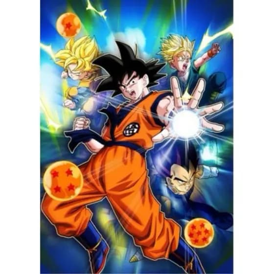 Adesivo Para Capa De Caderno Escolar Dragon Ball Z