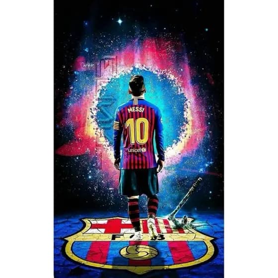 Adesivo para Capa de Caderno Escolar Futebol Messi