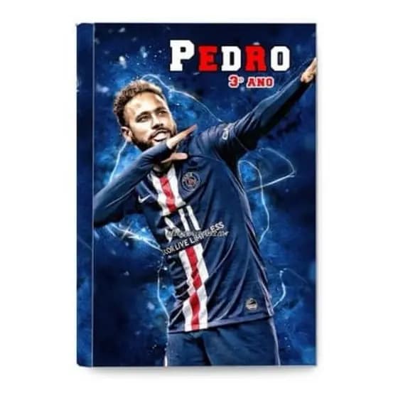 Adesivo para Capa de Caderno Escolar Futebol Neymar