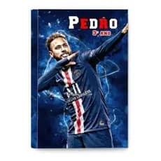 Adesivo para Capa de Caderno Escolar Futebol Neymar