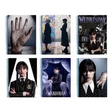 Kit 6 Adesivos Para Capa de Caderno Wandinha Addams