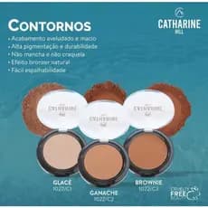 Contorno Facial Em Pó Bronzer Natural Acabamento Aveludado Não Craquela 6g - Catharine Hill