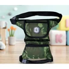 pochete de perna motoboy, camping painball camuflado e preto REF 353.