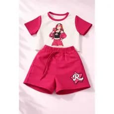 Conjunto infantil e juvenil Emily Vick blusa +short saia
