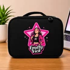 ESTOJO ORGANIZADOR BOX GRANDE GUERREIRAS DO K-POP HUNTRIX IDEAL PRA ESCOLA de suas filhas.