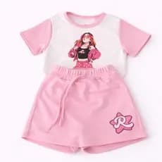 Este lindo conjunto infantil juvenil é a escolha perfeita para meninas cheias de estilo e personalidade. Com um design m