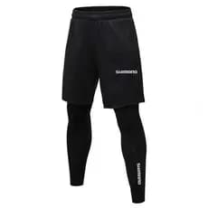 Shimano Calça Masculina De Pesca De Secagem Rápida Ao Ar Livre , Ciclismo , Caminhada , Justa , Elástica , Duas Peças ,