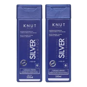 Kit Silver Knut Matizador Platinados Loiros Mechas Luzes