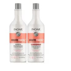 Cicatripontas Inoar Hidrata Litro lavatório Grande Shampoo Condicionador  Não Corte trate kit 2l