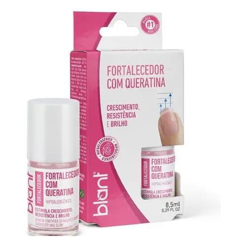 Unhas Base Fortalecedora Queratina Crescimento Brilho Blant