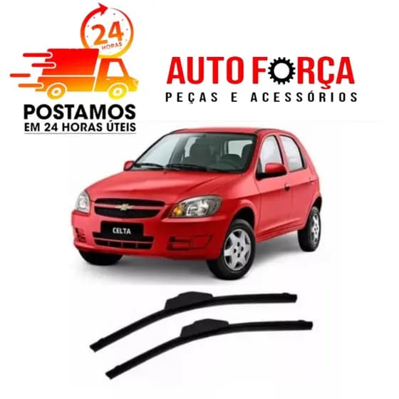 PAR PALHETA UNIVERSAL LIMPADOR PARABRISA CELTA 2000 A 2013