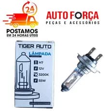 LÂMPADA H7 12V 55W 3200K HALOGENA TIGER AUTO