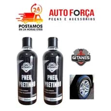 KIT COM 2 PRETINHO LIMPA PNEU CARRO E MOTO GITANES 500ML