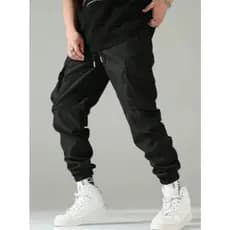 Calças Jogger Camuflada Sarja Masculina Punho Elastico