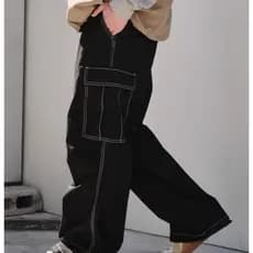 Calça Cargo Caqui,Preto, Bege Sarja Skate C/ Elástico