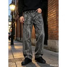 Primavera em Inverno Calça Balão ORIGINAL Calca Jeans Masculina Bag Boca Larga Streetwear