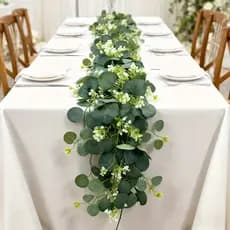 Corrente de eucalipto 180cm Artificiais rattan flor videira de eucalipto entrelaçando de casamento decoração de parede
