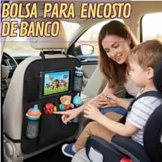 Organizador de Banco de Carro com Bolso Transparente para Tablets