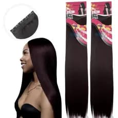 2 Telas Cabelo Extenção Tic Tac 70cm Aplique de Fibra Orgânica Weng