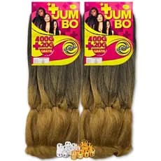 Kit 2 Cabelo Tranças Super Jumbo Ser Mulher Jumbão Box Braid