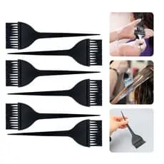Kit 6 Pincel Para Tintura E Pintura De Cabelo Cabeleireiro