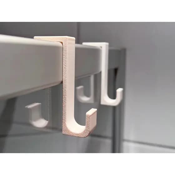 2 Ganchos TOALHA BANHEIRO BOX Gancho de CHUVEIRO Suporte para Esponjas Toalhas e Utensílios de Banho impressao 3D