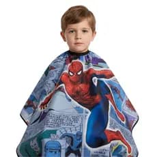 Capa Corte Infantil Profissional Microfibra HOMEM-ARANHA