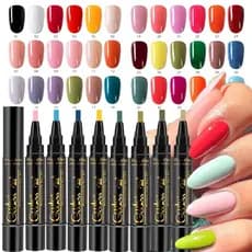 caneta de esmalte 3 Em 1 Caneta De Esmalte Gel De Uma Etapa Fácil De Usar UV Embeber Fora Verniz De Unhas
