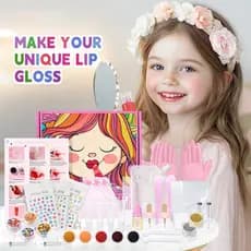 kit para fazer gloss completo, Infantil DIY Conjunto De Brilho Labial Ferramentas Completas E Fácil Operação
