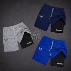 KIT 3 Bermuda Compressão 2 em 1 - Badboy Ideal Para Treinos, Academia, Crossfit, Corrida