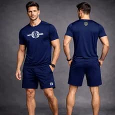 Conjunto de Academia BETTER BODIES  Masculino - kit Dry Fit Premium Camisa + Short Conjunto de Verão