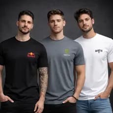 Kit 3 Camisas Dry Fit SPORT (REDBULL, GROWTH, MONSTER) - Ideal Para Treinos, Academia, Corrida, Crossfit, Uso Casu4l