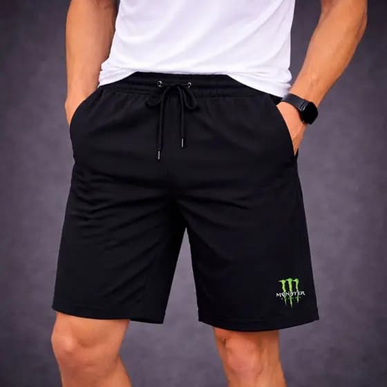 Bermuda de Tactel com Elastano - M0NSTER - Masculino Basico Casual - Moda, Praia, Treino e Academia