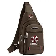 Alta Qualidade Umbrella Corporation Resident Evil Chest Sling Bag Masculino Lona Impermeável Fanny Pack Crossbody Leve A