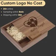 JASTER USB Flash Drive 128 Gb De Madeira Com Caixa Grande 2.0 Memory Stick 64 Para Presente De Casamento Pen Drives 32 E