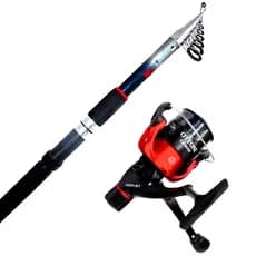 Kit Pesca Completo Vara 4,20m Retrátil Molinete Grande 4000 Linha Monolifamento Pescaria Resistente