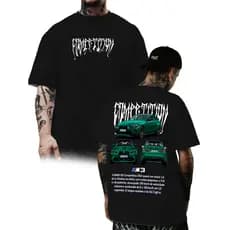 Camiseta Oversized M3 Competition Bmw Confortavel Unissex Streetwear 100% Algodão Estampada Em DTF