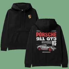 Moletom Porsche Gt3 RS Unissex P Sair Streetwear Confortvel Estampa Em DTF