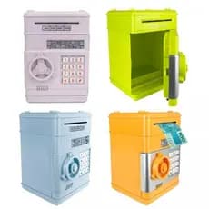 Cofre Digital Eletrônico Puxa Notas Moedas Automático Senha Infantil