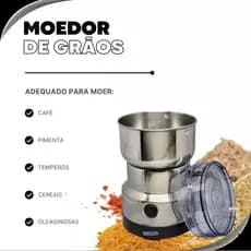 Moedor café, grãos e temperos portátil