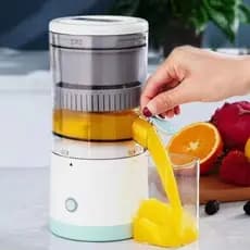 Espremedor Elétrico Laranja Limão Frutas Fazer Sucos Recarregável USB