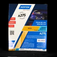 KITs C/ 5 e 10 Lixas Champagne Seco Óxido Alúminio A275 - Grãos 80,100, 120, 150, 180, 320 - NORTON