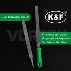 Limas Chata Para Enxada 8" Sem Cabo Plástico Versatilidade Afiação Rápida Alta Durabilidade - K&F