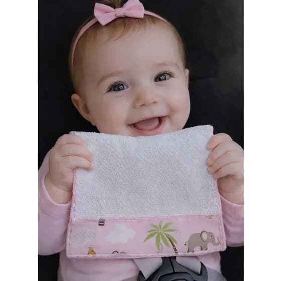 6 Toalhinhas De Ombro ou Boca  Enxoval Maternidade do Bebe Com Estampas Menina Menino