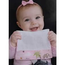 6 Toalhinhas De Ombro ou Boca  Enxoval Maternidade do Bebe Com Estampas Menina Menino