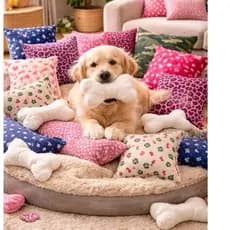 Ossinho Pet Brinquedo e Almofada  Para Cães Fofinhas