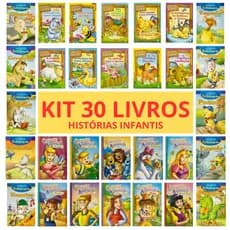 Kit 30 livros de Histórias Infantis - Vida na Fazenda, Animais de Estimação, Clássicos
