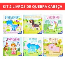 Kit 2 Infantis Meu Livro com Quebra-Cabeça